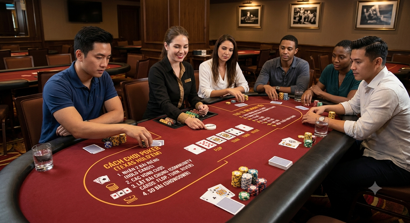 cách chơi bài poker luật