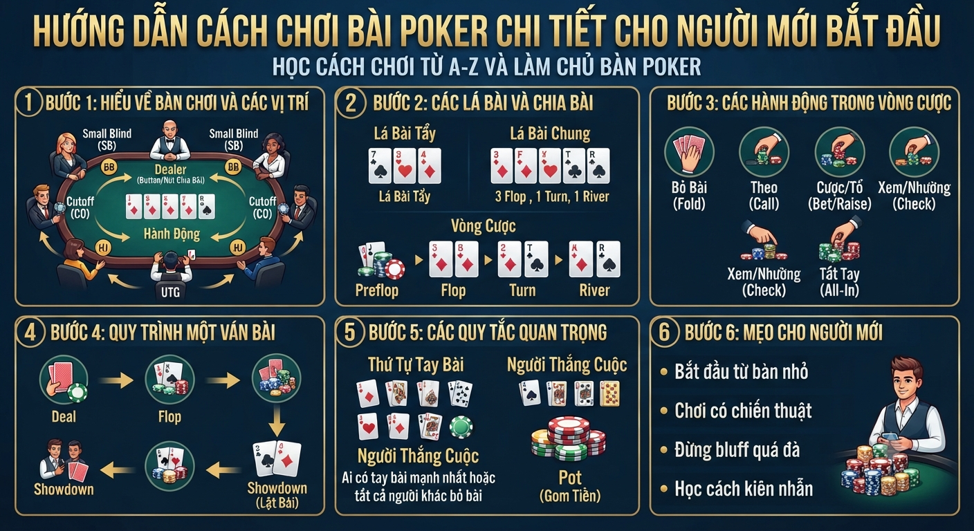 cách chơi bài poker